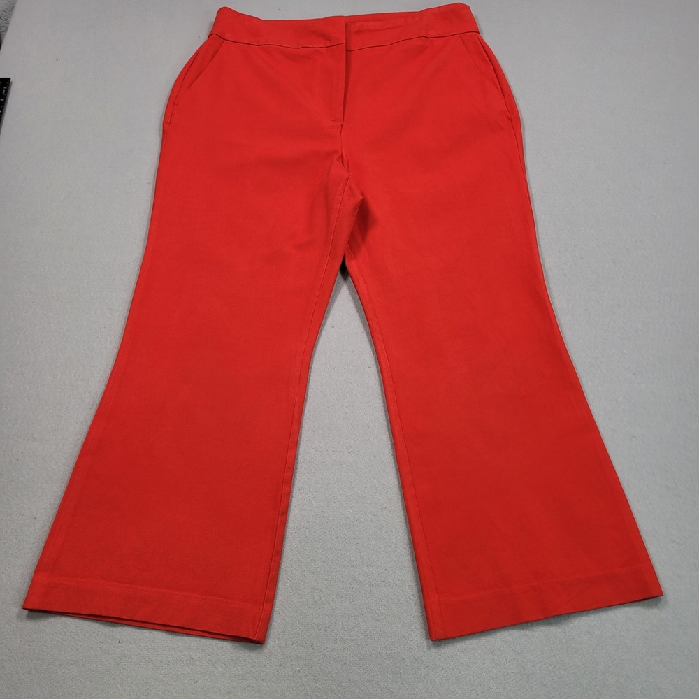 Boden Womens Richmond Flare Pants Red Size 12R US 16R UK Wide Leg Trousers - Picture 1 of 9
